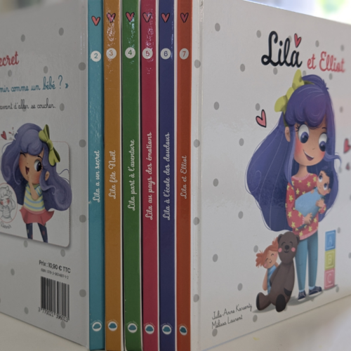 Lila et Elliot coffret 6 livres Lila signe avec bébé