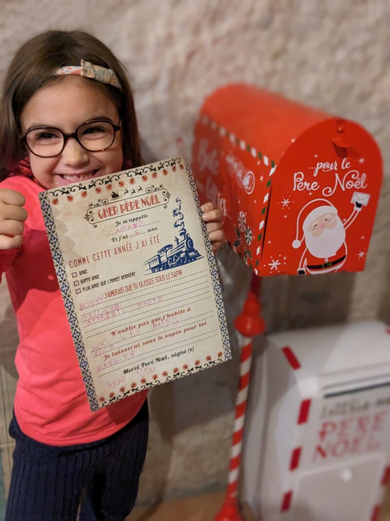 lila et cadeau de noel