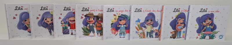la collection lila signe avec bébé